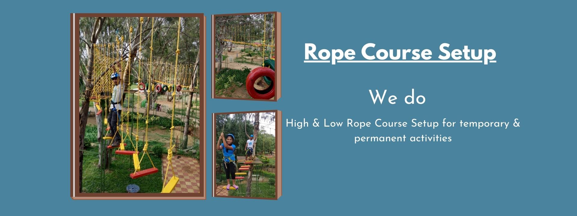 Rope course Setup | Low & High Rope Course